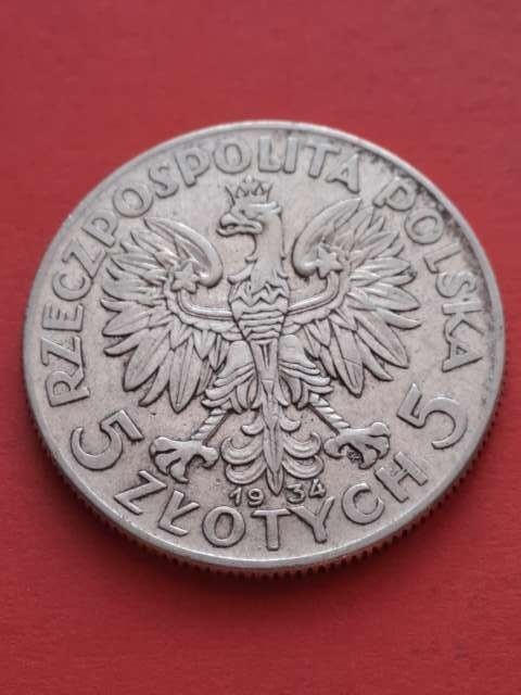 5 zł Głowa Kobiety 1934 r