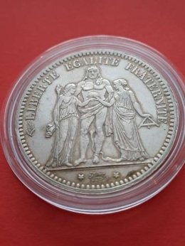 Francja 5 Franków Herkules 1873 r