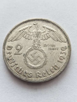 Niemcy 2 Marki Hindenburg 1939 r F