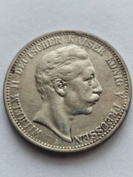 Niemcy 2 Marki Wilhelm II Prusy 1904 r