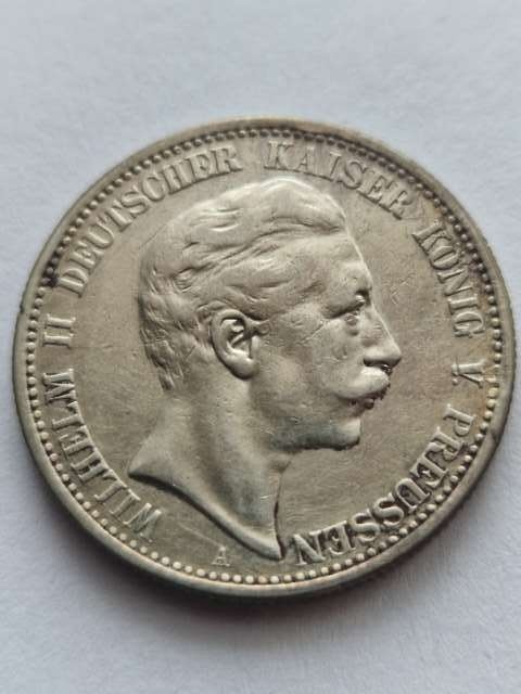 Niemcy 2 Marki Wilhelm II Prusy 1904 r