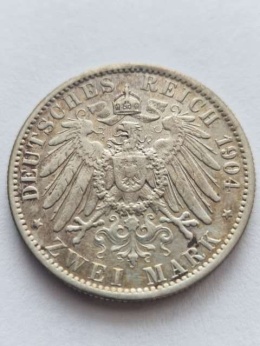 Niemcy 2 Marki Wilhelm II Prusy 1904 r