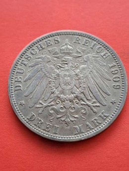 Niemcy 3 Marki Bayern 1909 r