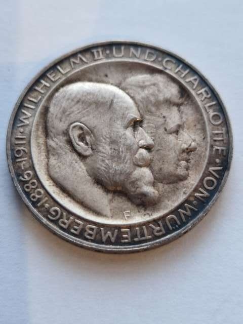Niemcy 3 Marki Wirtembergia 1911 r