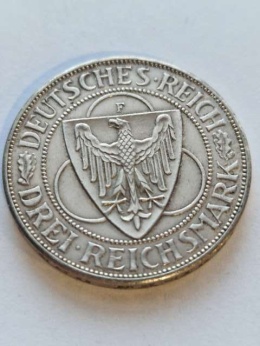 Niemcy 3 marki Wyzwolenie Nadrenii 1930 r F