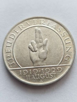 Niemcy 3 marki Konstytucja 1929 r A