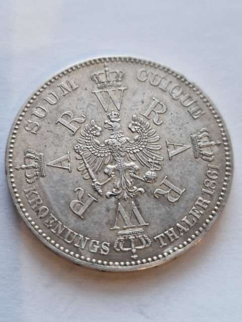 Niemcy Talar Koronacyjny Prusy 1861 r