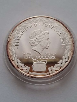 Tokelau 5 dolarów Strzelec 2021 r