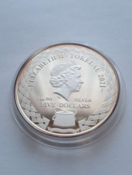 Tokelau 5 dolarów Bliźnięta 2021 r