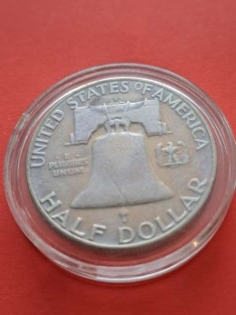 USA 1/2 Dollara Franklin 1953 r