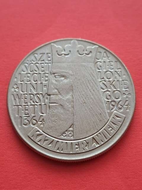 10 zł Kazimierz Wielki wklęsły 1964 r