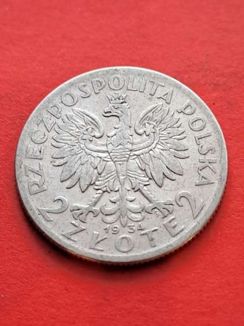2 zł Głowa Kobiety 1934 r
