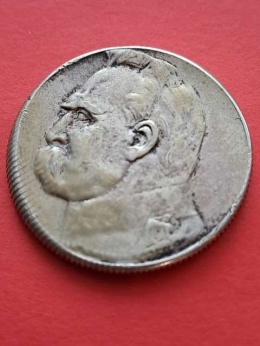 5 zł Józef Piłsudski 1934 r destrukt