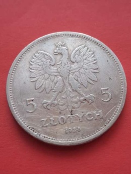 5 zł Nike 1928 r znak