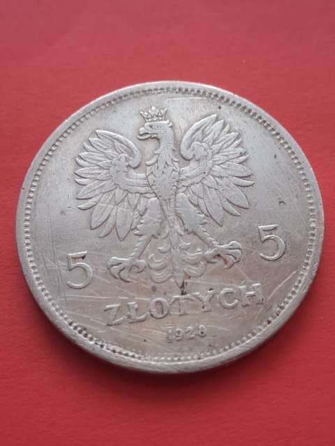 5 zł Nike 1928 r znak