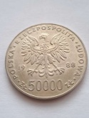 50 tys Józef Piłsudski 1988 r