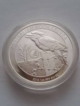 Australia 5 Dolarów Kookaburra 2016 r