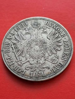 Austria 1 Floren Franciszek Józef I 1888 r