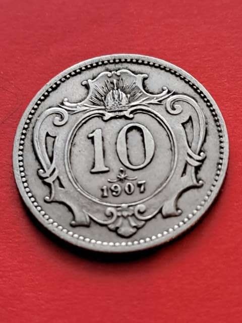 Austria 10 haler Franciszek Józef 1907 r