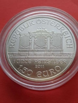 Austria 1,5 euru Filharmonik 2011 r
