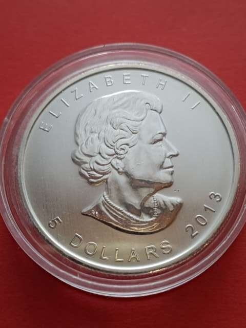 Kanada 5 Dolarów Liść 2013 r