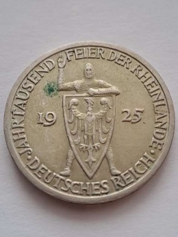 Niemcy 3 Marki Rheilande 1925 r