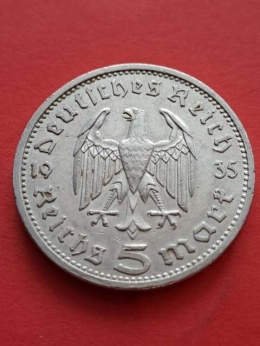 Niemcy 5 Marek Hindenburg 1935 r A