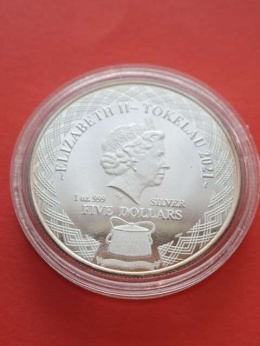 Tokelau 5 dolarów Lew 2021 r