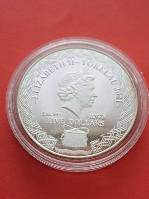 Tokelau 5 dolarów Lew 2021 r