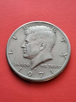 UUSA 1/2 Dollara Kennedy 1971 r D