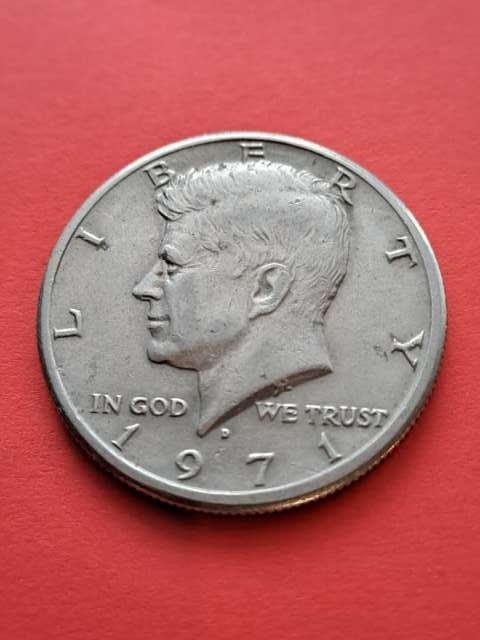 UUSA 1/2 Dollara Kennedy 1971 r D