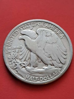 USA 1/2 Dollara idąca Wolność 1943 r S