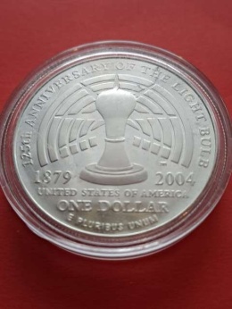 USA Dollar 125 lat żarówki 2004 r