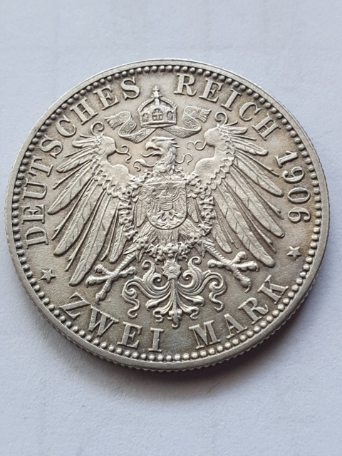 Niemcy 2 Marki Badenia Złote Gody 1906 r Niemcy 2 Marki Badenia Złote Gody 1906 r