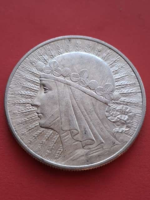 10 zł Głowa Kobiety 1932 r bez znaku