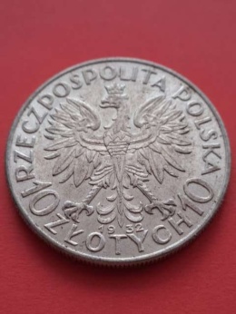 10 zł Głowa Kobiety 1932 r bez znaku