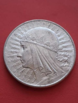 10 zł Głowa Kobiety 1932 r znak