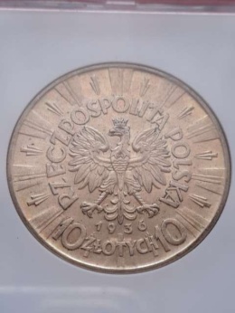 10 zł Józef Piłsudski 1936 r GCN AU 50