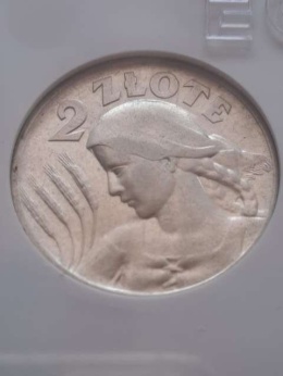 2 zł Żniwiarka 1925 r kropka