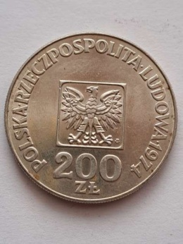 200 zł Mapka 1974 r