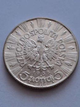 5 zł Józef Piłsudski 1938 r