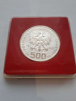 500 zł Igrzyska Los Angeles 1983 r próba