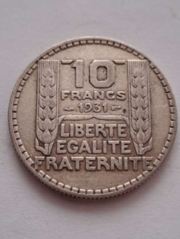 Francja 10 Franków Trzecia Republika 1931 r