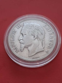 Francja 5 Franków Napoleon III 1869 r