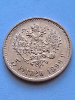Rosja 5 Rubli Mikołaj II 1898 r