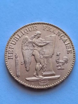 Francja 20 Franków Anioł 1896 r