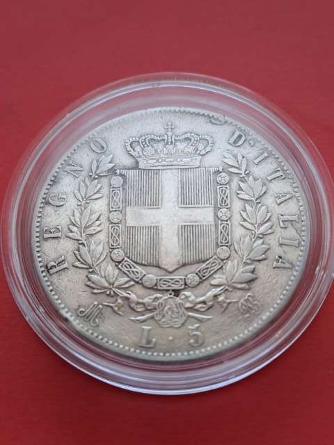 Włochy 5 Lir Emanuel II 1875 r