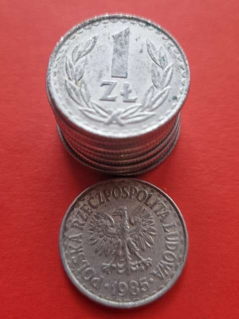 1 złoty 1985 r 10szt