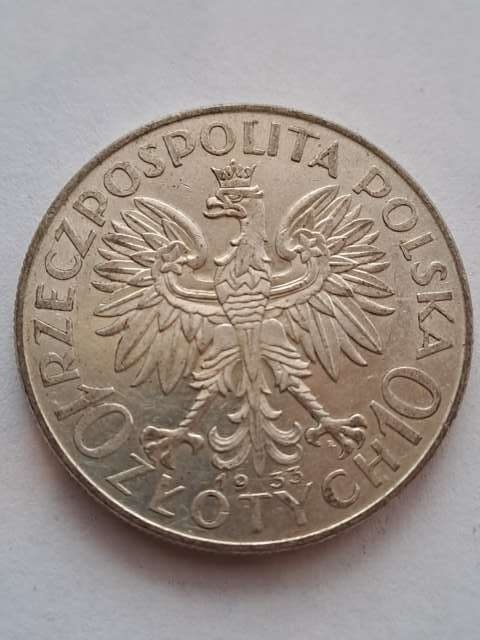 10 zł Głowa Kobiety 1933 r