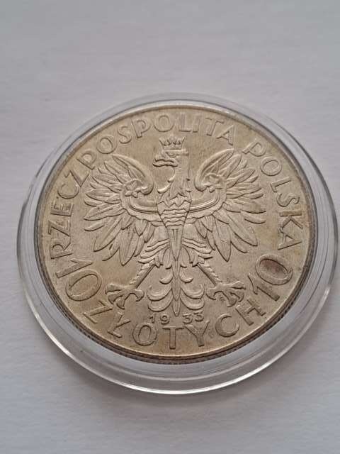 10 zł Głowa Kobiety 1933 r